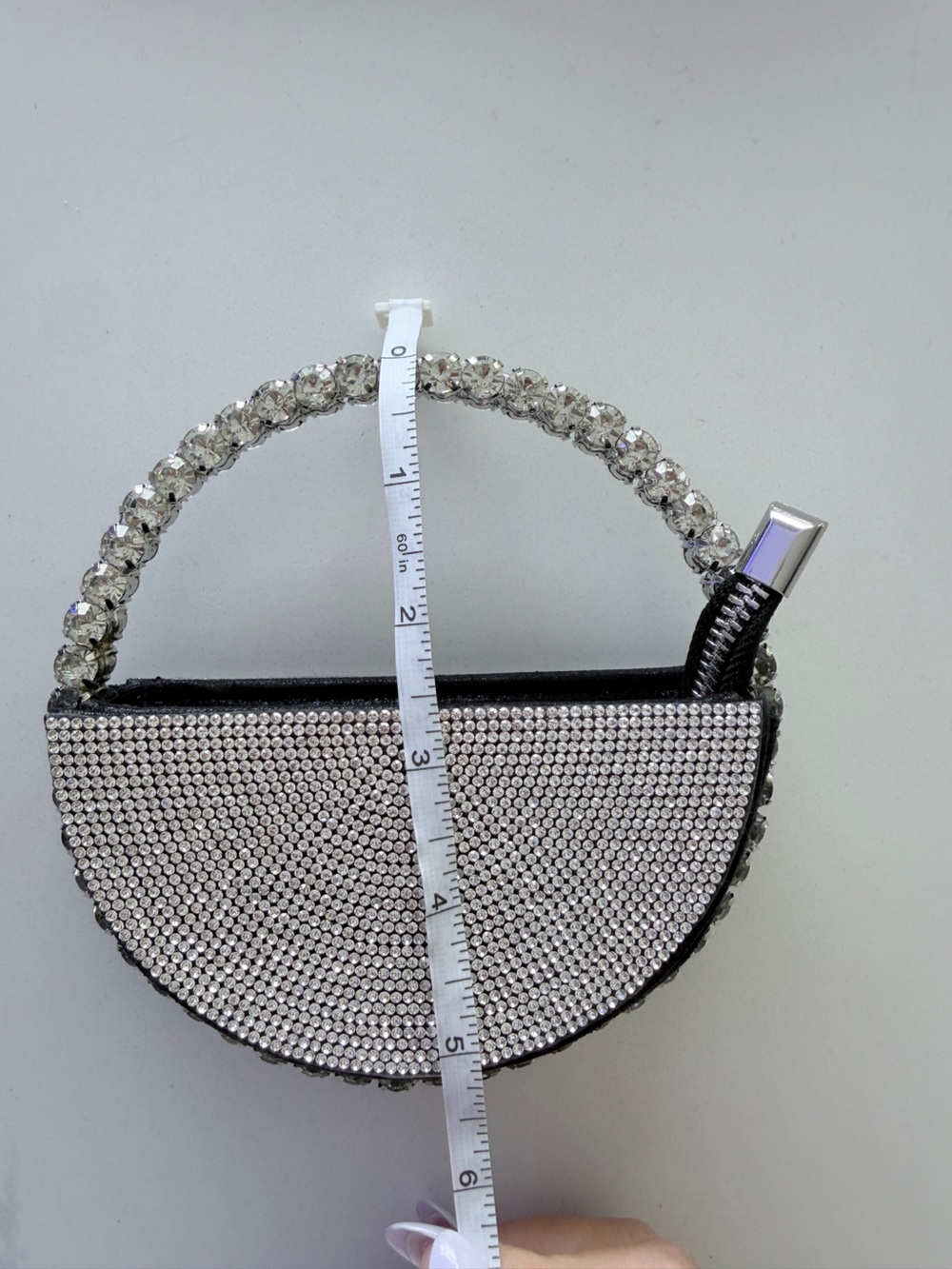 The Demi-Luna Rhinestone Micro Mini bag - Picture 9 of 9